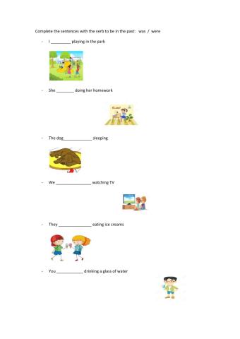 Verb to be in the past