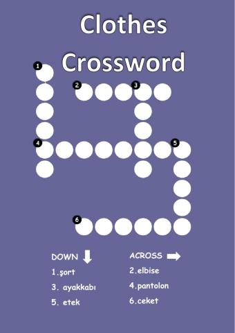 Clothes - Crossword