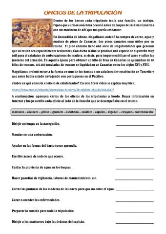 Oficios de la tripulación