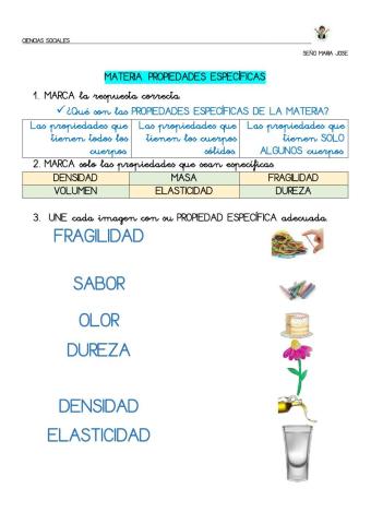 Propiedades específicas