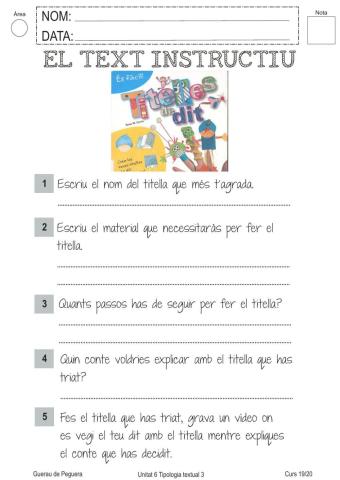 El text instructiu