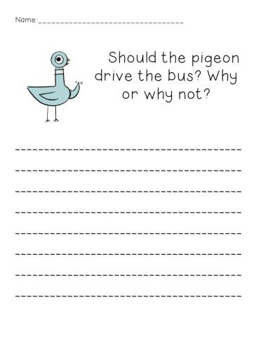 Opinion Writing Should the Pigeon Drive the Bus