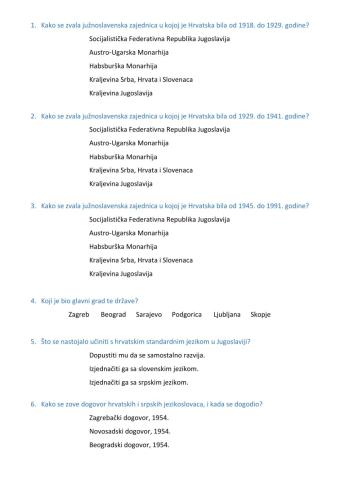 Povijest jezika - 20.st.