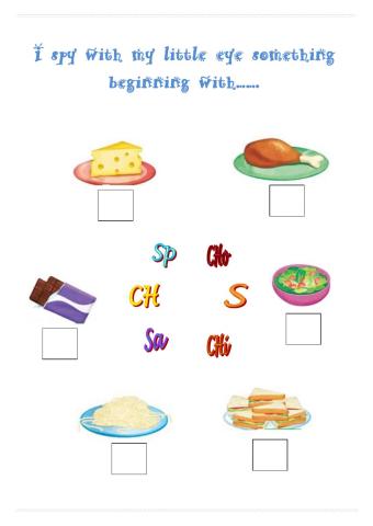 I spy with..... Food