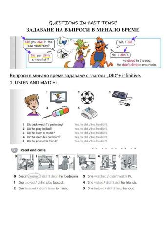 Questions past tense