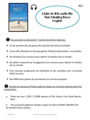 The best job in the world