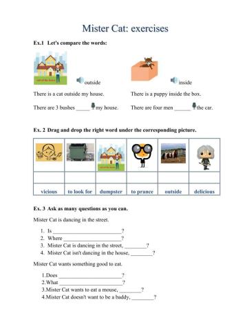 Present Continuous A1: exercises