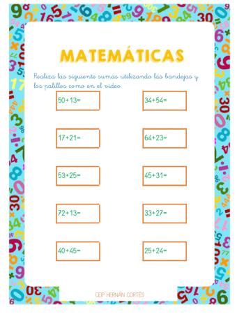 Operaciones con palillos