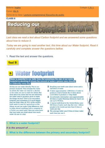 Reading: Water Footprint