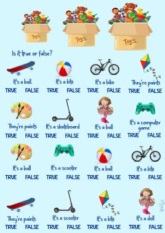 Toys-true or false by Mariola