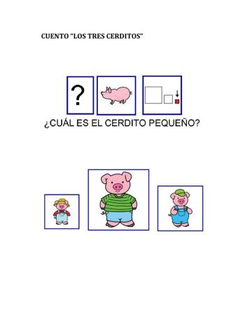 Cuento de los tres cerditos pictogramas pregunta2