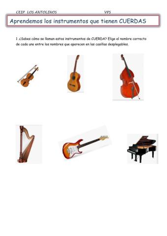 Familias de instrumentos musicales