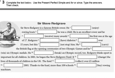 Present perfect since-for