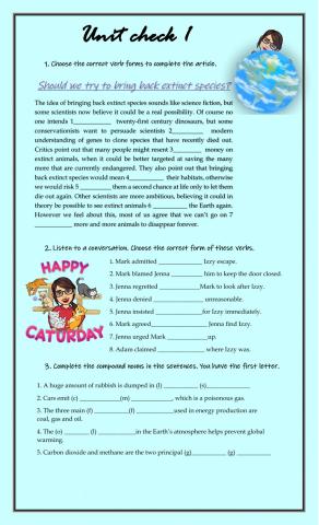 CHECK UNIT 9 ENGLISH GUIDE