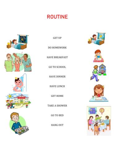Routine verbs
