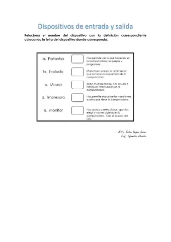 Dispositivos de Entrada y Salida