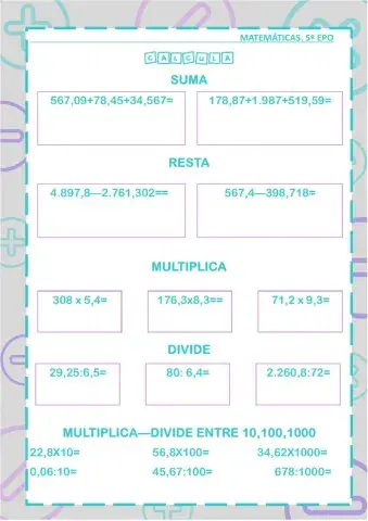 Operaciones decimales