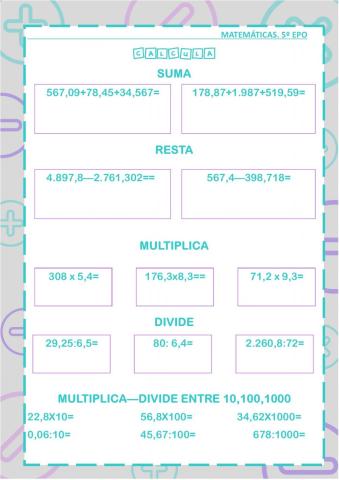 Operaciones decimales