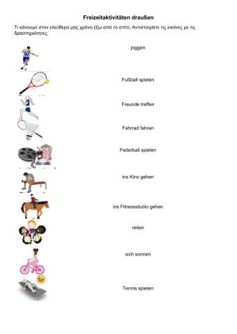 Freizeitaktivitäten