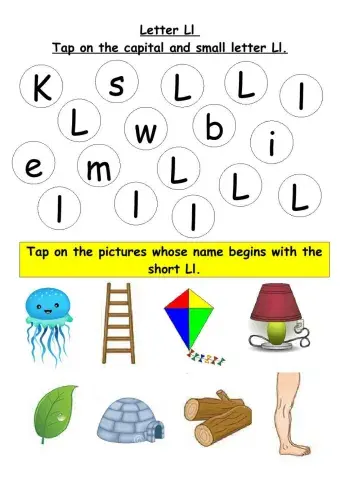 Tap on the capital and small letter Ll