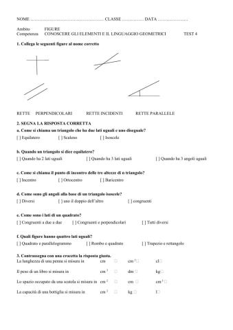 Test 4 matematica