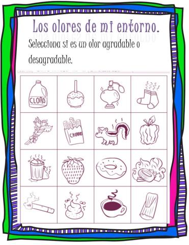 Olores agradable o desagradables.