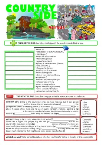 Country side versus city