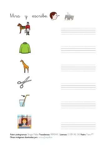 Escribir palabras con je-ji.