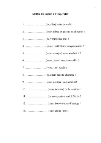 Imperatif 1