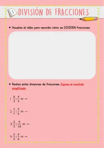 División de fracciones