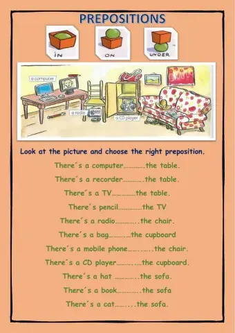 Prepositions:in-on-under