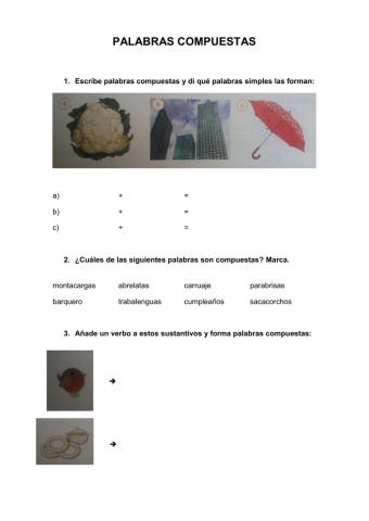 Palabras compuestas