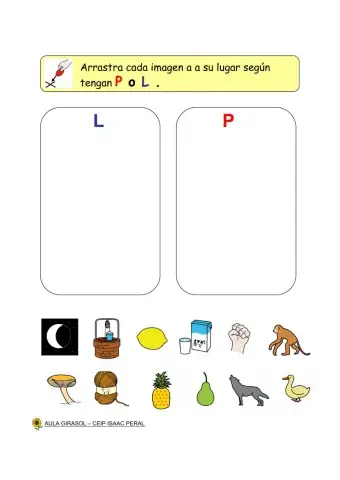 Conciencia fonológica P - L