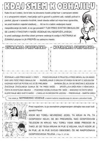 Kdaj smem k obhajilu?