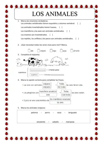 Repasamos los animales