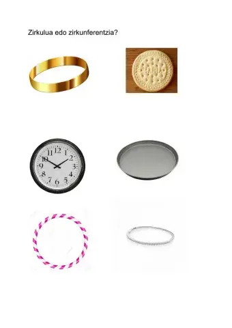 Zirkulua eta zirkunferentzia