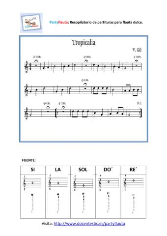 Partitura flauta