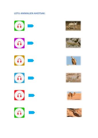 Basamortuko animalien ahotsak