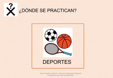 Los deportes, ¿dónde se practican?