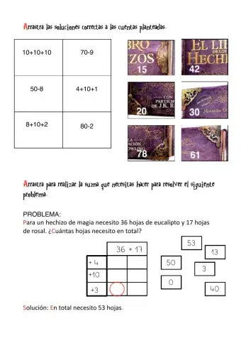 cálculo mental y suma ABN