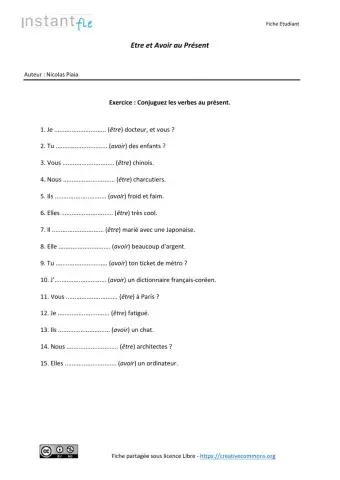 être et avoir