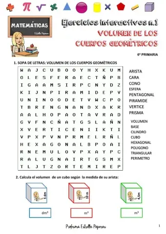 Volumen de cuerpos geométricos