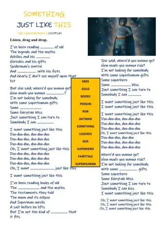 Song: Something just like this