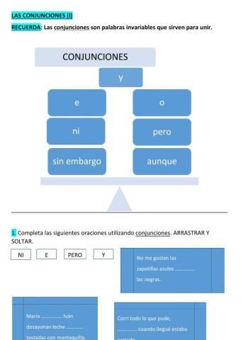 Conjunciones(i)