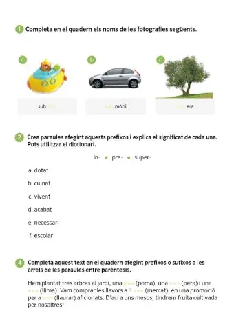 Prefixos i sufixos 2