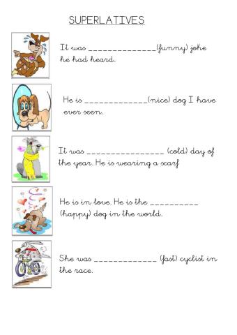 Superlatives (short adjectives)