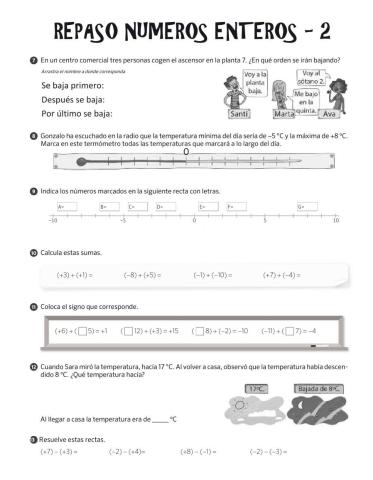 Repaso números enteros - 2