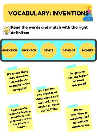 Vocabulary: inventions
