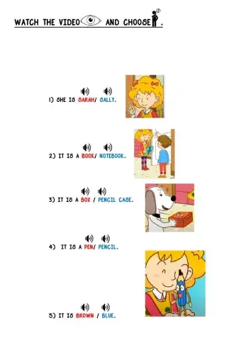 Video what's this, what's that