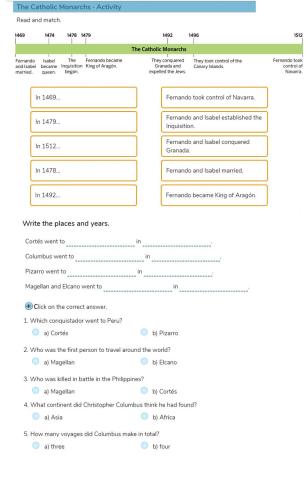 Catholic Monarchs, an age of discovery